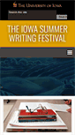 Mobile Screenshot of iowasummerwritingfestival.org